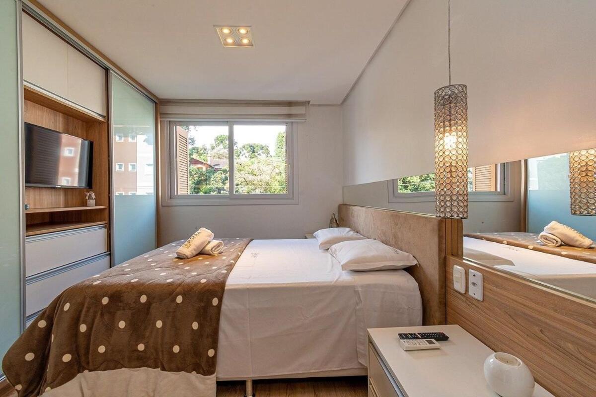 Rosa Edificio Parque Da Vinicola Apartman Gramado Kültér fotó